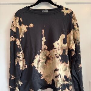 Goodthreads Gray and Tan Tie-Dye Sweatshirt